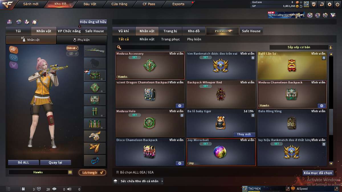 shop acc cf uy tin gia re